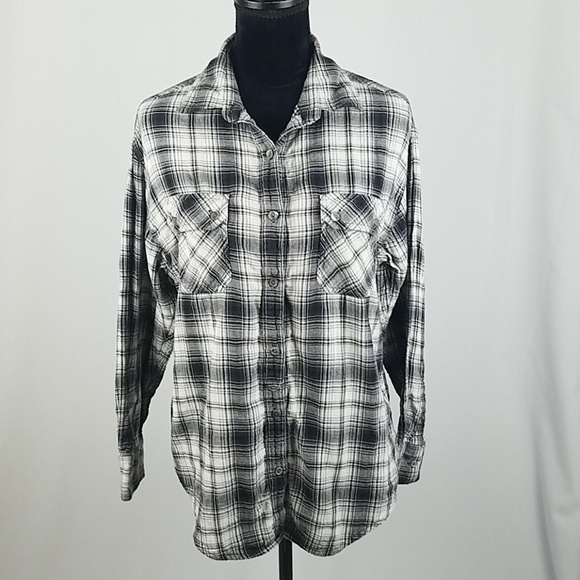 Vince Tops - Vince women S plaid blouse long sleeve button down top cotton western cowgirl